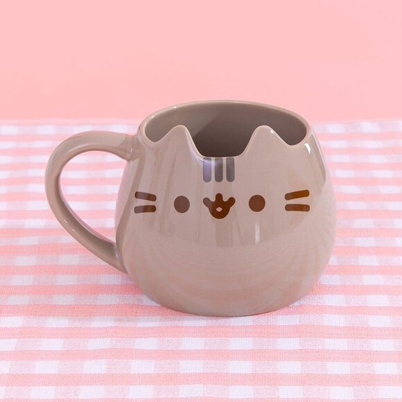 Pusheen Sculpted Mug 16 oz Multicolor Name is Mud Cute Cat Coffee Mug - Picture 3 of 4